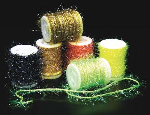 Veniard Uv Straggle Chenille (Pack Of 12) Extra Fine (4M) Pearl/Clear Fly Tying Materials